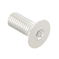 MODULAR SOLUTIONS ZINC PLATED FASTENER M8X16 FLAT HEAD CAP SCREW - TORX SAFETY BOLT